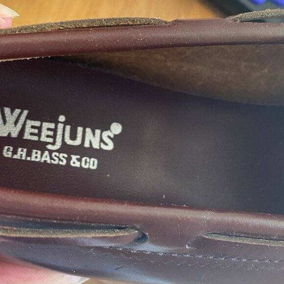 Bass Weejuns Womens Wine Colored Tassel Loafers Shoes Size 8 1/2 B NEW - Picture 4 of 4